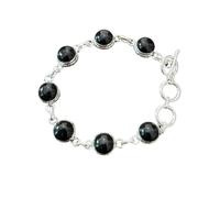 VISHARA Boho Handmade Antique Design Gemstone Bracelet with Sleek And Thin finish Unique style Jewellery a Beautiful gift for your loved once. valentine Day gift for Women, M, Alloy Steel, zircon