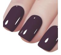Vishine 16ML Gel Nail Polish 1Pcs Aubergine Purple Color Gel Polish Long-Lasting Nails Gel Soak Off Fall Gel Nail Polish Nail Art Manicure Salon at Home, 0.54OZ L032