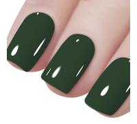 Vishine 16ML Gel Nail Polish 1Pcs Dark GrassGreen Color Gel Polish Long-Lasting Nails Gel Soak Off Fall Gel Nail Polish Nail Art Manicure Salon at Home, 0.54OZ L026