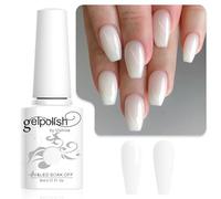 Vishine Neutral Gel Nail Polish 8ml Frosted White Milky Jelly Gel Polish Translucent Color Nail Gel Soak Off UV LED Nail Lamp Jelly Sheer Gel Polish Nail Art Gel E020