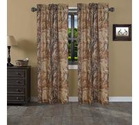 VISI-ONE Realtree All Purpose Rod Pocket Curtain, Camouflage Design ''42 x 87'' Inches, Perfect Camo Drapes for Bedroom, Kitchen, Living Room & Farmhouse (07175300034AC)