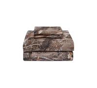 VISI-ONE Realtree Edge Twin Camo Sheet Set, Embrace Rustic Cabin Vibes with Soft Polycotton 3-Piece Camouflage Bedding