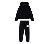 Visibility stretch cotton tracksuit - male - Emporio Armani EA7 - Kids Sport Sets - Black - 12 Y - Kids 12 Y