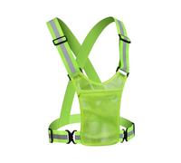 Visibility Vest Jogging Darkness Sports Vest Lightweight Training Vest Reflector Mobile Phone Pocket Included Clothing for Movement Safety Evening Construction Site