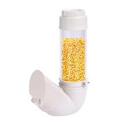 Visible Automatic Chicken Feeder 5.6 Lbs, PVC Pipe Gravity Hanging Poultry Feeder No-Waste Design for Chickens, Ducks, Turkeys & Geese