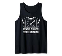 Visible Mending Fix What is Broken Sewing Art Tank Top