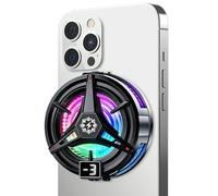 Visible Phone Cooler - 5V Portable Adjustable Rgb Cooling Fan, Cell Phone Heat Sink Radiator, s gamingg Streaming Smartphone Cooler, Silent High Speed Temperature Control Device for Live Streaming