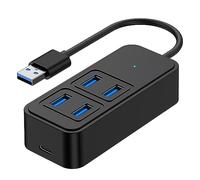 Visiblurry Multi USB Port | 5-in-1 Port with Delivery | Data Safe 5Gbps Transfer USB 3.0 Splitter Multiport Adapter for Laptop PC Printer Camera