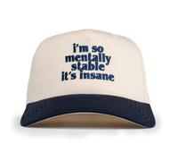 Visibly Toxic Trucker Hats and Baseball Caps, Tan/Blue, S-L