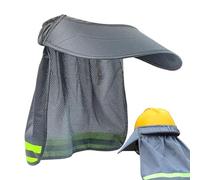 Visière Anti-Soleil Casque Sécurité - Protège-Nuque Réfléchissant | Accessory UV Pour Chantier, Jardin & Extérieur, Avec Tissu Respirant et Protection 360° Nuque & oreilles
