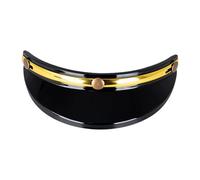 Visière/Bouclier de chapeaux de Moto-visière de casques de Conception à Trois Clips, Bouclier de casques de Style Vintage vue Claire Installation facile