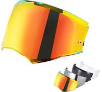 Visiere Casque Moto Pour FF901/Advant X, Visière de Casque de Protection Contre Le Vent Moto, Lentille de Remplacement Visors Casque Moto (Red)