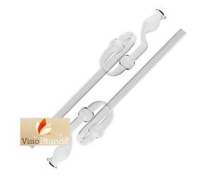 VisioBrands Fermentation Tubes Lock SET of 2 Glass 8.5 mm for Rubber Caps Pipe RF2