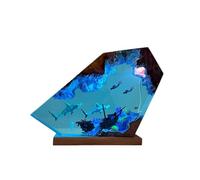 VISIOLEX Ocean Themed Perspective Painting, Resin Ocean Lamp, Night Light, Bedroom Decoration, 8 * 5in