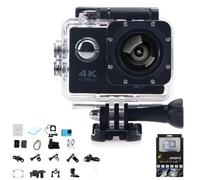 Vision 4k Action Camera, Vision 4k, Outdoor Waterproof Sports Cameras, Ultra Wide Angle Wifi Camcorder, Record Every Moment Of Life (Black,No memory)