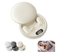 Vision Beam Earphones - Invisible Wireless Earbuds with 24dB Noise Blocking, IPX6 Waterproof, Comfortable Fit for Sleeping, Working, Hiking & Everyday Use(Beige)