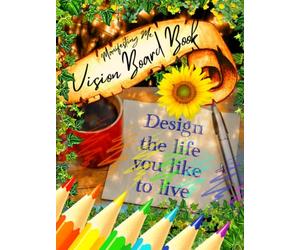 Vision Board Book | A4 sketchbook | Manifesting Scrap book A4: Law of attraction vision board | dreams and goals | A4 notebook | book sketch