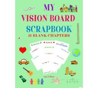 VISION BOARD SCRAPBOOK. 11 BLANK CHAPTERS TO FILL WITH IMAGES, QUOTES, PHOTOS ETC TO HELP MANIFEST YOUR DREAM LIFE. VISUALISATION & MANIFESTATION ... OF ATTRACTION 8.5X11. FULL COLOUR PAGES.