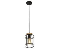 vision cage style ceiling pendant light in matt black