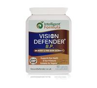 Vision Defender BP Eye Health Supplement - Eye Pressure, Circulation & Retinal Support - Plant-Based Natural Bilberry & Pine Bark Extracts Packed with Antioxidants - 60 Vegan Capsules - Made in UK