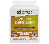 Vision Defender MAC Eye Vitamins Supplement - Triple Carotenoids: Lutein 10mg, Zeaxanthin 2mg & Meso-Zeaxanthin 10mg - Vision & Eye Health Support, Blue Light Help - 90 Capsules - Made in The UK