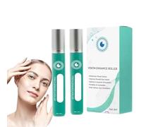 Vision Enhance Roller,Eye Massage Roller,Cooling Roll-On Applicator,Vision Enhance Massage Roller,Relieve Eye Strain, Enhances Visual Clarity (2Pcs)