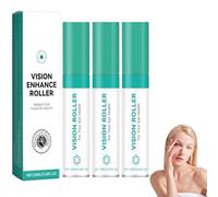 Vision Enhance Roller Serum, Vision Enhance Roller Eye Massage Serum, Enhances Visual Clarity, Relieve Eyes Strain & Dry Dryness, Eye Care Moisturizing Formula with Gentle Massage Design (10ml, 3PC)