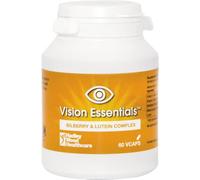 Vision Essentials. Food Supplement with Bilberry and Lutein Complex 60 Veg caps Vegan Formula