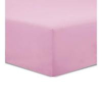 Vision Fitted sheet, 100% cotton, Pink, 90 x 190 cm