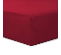 Vision Fitted sheet, 100% cotton, red, 140 x 190 cm
