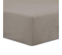 Vision Fitted sheet, 100% cotton, taupe, 200 x 200 cm
