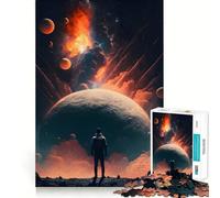 Vision From The Future Jigsaw Puzzles 1000 Mental Focus Game Precision Cut Smooth Edges Meaningful Connection Building Game (38x52cm)