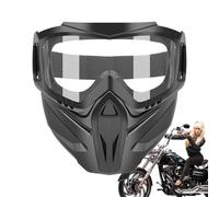 Vision Guard Visor Screen - Headwear Eyewrap, Optical Protection Kit Motoring Snowboard Climbing Industrial Workcraft Allweather Polycarbonate Clear Lens Dark Tint Elastic Band Universal Fit Travel Ad