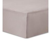 Vision - Jersey Fitted Bed Sheets - 160 x 200 cm - Colour: Beige - 100% Jersey Cotton - Elasticated all around - 30 cm deep