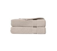 Vision Linens Bathroom Hand Towel Bundle Set | Pack Of 2 | Natural Colour | 100% Cotton 750GSM | Soft & Absorbent | 50 x 90cm | Hotel Quality | Home Or Commercial Use