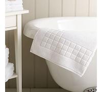 Vision Linens Checker-Board Design Bath Mat, 50 x 80cm,100% Cotton 900 GSM