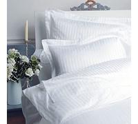 Vision Linens Hotel Quality Super King 300 Thread Count Satin Stripe 100% Cotton Duvet Cover