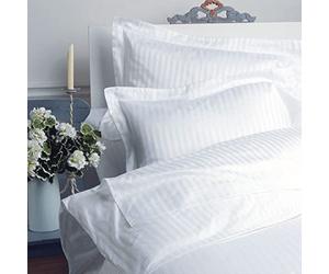 Vision Linens Hotel Quality Super King 300 Thread Count Satin Stripe 100% Cotton Duvet Cover