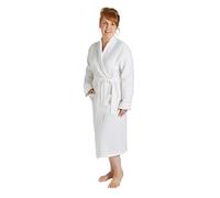Vision Linens Lazy Linen Luxury Bathrobe/Dressing Gown, 100% Washed Linen, Breathable, Small To Large, 3 Colours - White, Charcoal & Mellow Pink