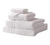 Vision Linens Luxurious Super Soft & Fluffy 100% Ring Spun White Cotton Bath Sheet, 92 x 150cm, 500GSM, Absorbent, Quick-Drying, Durable, Hotel Quality, Non-Shrink Twill Header Bars