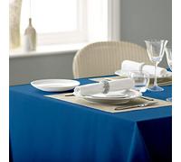 Vision Linens Plain 100% Polyester Bistro Tablecloth, Dark Blue 89 x 89cm