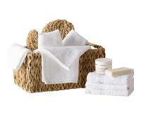 Vision Linens Soft & Absorbent Luxury 100% Cotton Flannel/Face Cloth, Classic White, 400 GSM Thick, Ideal For Spas, Hotel Bathrooms, Guest Rooms, Pack Of 1