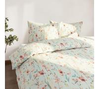 Vision Linens Spring Meadow Polycotton Matching Duvet Cover & Pillowcase Set - Jade | Single (137 x 200cm) | 144 Thread Count | 52% Polyester, 48% Cotton