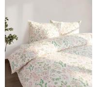 Vision Linens Wildflower Field Matching Polycotton Duvet Cover & Pillowcase Set - Single (137 x 200cm) | 144 Thread Count | 52% Polyester, 48% Cotton | Lightweight | Machine Washable