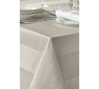 Vision Luxury 100% Cotton Satin Band Tablecloth in Ivory | Size: 180 cm x 275 cm Vision Ivory 180 cm x 275 cm