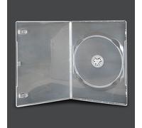 Vision Media 10 X Single Clear Slim 7mm Spine DVD/CD/BLU RAY Case