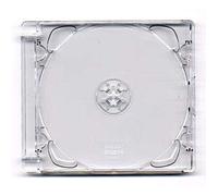 Vision Media® 1pc X CD DVD Super Jewel Box 10.4mm Standard Cases - Stackable Hub for 1 or 2 Disc With Super Clear Tray - Pack of 1 …