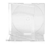 Vision Media 25 X Slim CD Clear Case - CD/DVD/BLU RAY