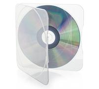 VISION MEDIA® 25 X Square Clam Shells - Super Clear Holds CD/DVD