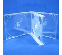 VISION MEDIA® 25pcs X 3 WAY MULTI CD CLEAR JEWEL CASE - 22mm SPINE
